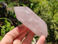 Polished Double Terminated Rose Quartz Points x 12 From Ambatondrazaka, Madagascar