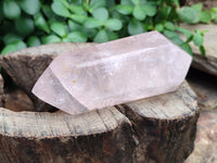 Polished Double Terminated Rose Quartz Points x 12 From Ambatondrazaka, Madagascar