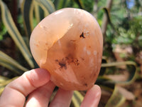 Polished Flower Agate Standing Free Forms x 3 From Antsahalova, Madagascar