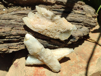 Natural Drusy Quartz Coated Calcite Pseudomorph Specimens x 12 From Alberts Mountain, Lesotho