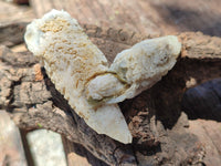 Natural Drusy Quartz Coated Calcite Pseudomorph Specimens x 12 From Alberts Mountain, Lesotho