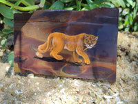 Hand Made Animal Decoupage Stone Slabs x 3 From Southern Africa