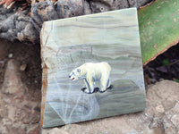 Hand Made Animal Decoupage Stone Slabs x 3 From Southern Africa