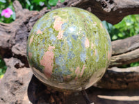 Polished Unakite Sphere x 1 From South Africa