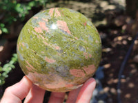 Polished Unakite Sphere x 1 From South Africa