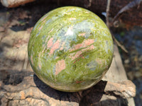 Polished Unakite Sphere x 1 From South Africa