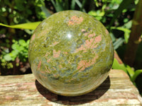 Polished Unakite Sphere x 1 From South Africa