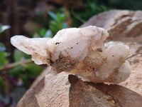 Natural Drusy Quartz Coated Calcite Pseudomorph Specimens x 12 From Alberts Mountain, Lesotho