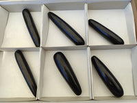 Polished Black Basalt Massage Wands x 6 From Madagascar