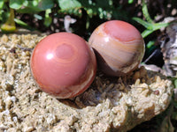 Polished Polychrome Jasper Spheres x 6 From Mahajanga, Madagascar