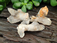 Natural Drusy Quartz Coated Calcite Pseudomorph Specimens x 20 From Alberts Mountain, Lesotho