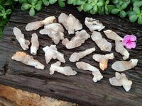 Natural Drusy Quartz Coated Calcite Pseudomorph Specimens x 20 From Alberts Mountain, Lesotho