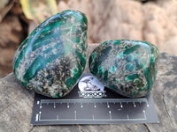 Polished Emerald Mica In Matrix Free Forms x 6 From Mutoko, Zimbabwe