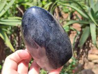 Polished Black Tourmaline Standing Free Forms x 2 From Madagascar