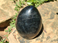 Polished Black Tourmaline Standing Free Forms x 2 From Madagascar