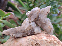 Natural Drusy Quartz Coated Calcite Pseudomorph Specimens x 12 From Alberts Mountain, Lesotho