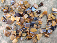 Polished Tigers Eye Tumbled Stones - sold per kg - From South Africa