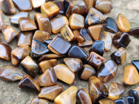 Polished Tigers Eye Tumbled Stones - sold per kg - From South Africa