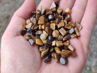 Polished Tigers Eye Tumbled Stones - sold per kg - From South Africa