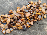 Polished Tigers Eye Tumbled Stones - sold per kg - From South Africa