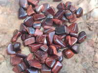 Polished Red Tigers Eye Tumble Stones - sold per kg - From South Africa