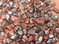 Polished Red Tigers Eye Tumble Stones - sold per kg - From South Africa