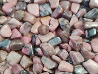 Polished Rhodonite Tumbled Stones - sold per kg - From Madagascar