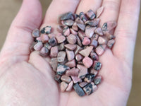 Polished Rhodonite Tumbled Stones - sold per kg - From Madagascar