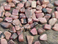 Polished Rhodonite Tumbled Stones - sold per kg - From Madagascar