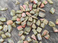 Polished Unakite Tumbled Stones - sold per kg - From South Africa