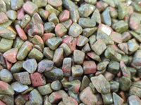 Polished Unakite Tumbled Stones - sold per kg - From South Africa