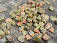 Polished Unakite Tumbled Stones - sold per kg - From South Africa