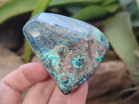 Polished Shattuckite With Azurite & Chrysocolla Free Forms x 6 From Congo