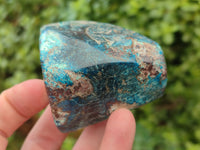 Polished Shattuckite With Azurite & Chrysocolla Free Forms x 6 From Congo