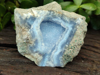 Natural Blue Lace Agate Geode Specimens x 10 From Nsanje, Malawi