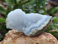 Natural Blue Lace Agate Geode Specimens x 10 From Nsanje, Malawi