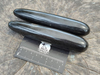 Polished Black Basalt Massage Wands x 6 From Antsirabe, Madagascar