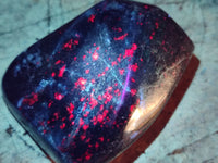 Polished Ruby Corundum In Chrome Verdite Standing Free Forms x 6 From Zimbabwe