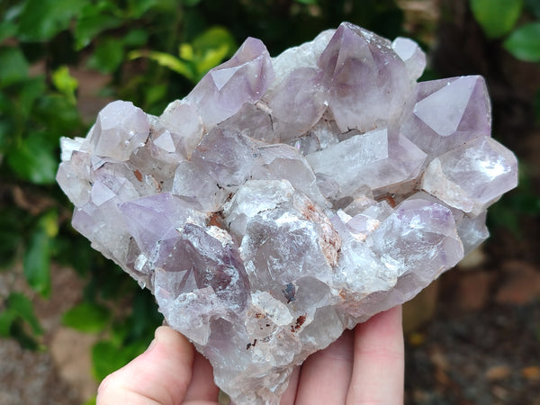 Natural Jacaranda Amethyst Quartz Clusters x 3 from Mumbwa, Zambia