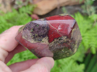 Polished Bastite Dragons Blood Stone Points x 6 From Tshipise, South Africa