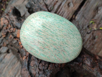 Polished Amazonite Palm Stones x 12 from Zimbabwe