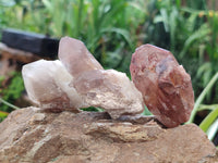 Natural Red Hematoid Quartz Clusters x 25 From Karoi, Zimbabwe