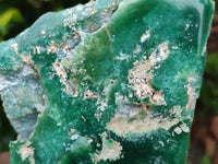 Polished On One Side Emerald Mtorolite Plates x 3 From Mutorashanga, Zimbabwe