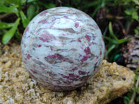 Polished Rubellite Pink Tourmaline Spheres x 2 From Ambatondrazaka, Madagascar