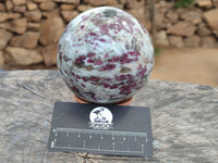 Polished Rubellite Pink Tourmaline Spheres x 2 From Ambatondrazaka, Madagascar