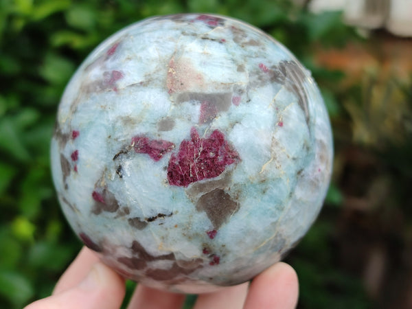 Polished Rubellite Pink Tourmaline Spheres x 2 From Ambatondrazaka, Madagascar