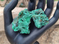 Natural Silky Malachite Specimens x 35 From Kasompe, Congo