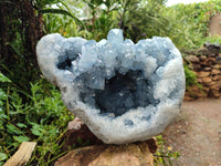 Natural Celestite Geode Specimen x 1 From Sakoany, Madagascar