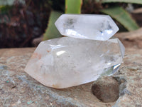 Polished Double Terminated Clear Quartz Crystals x 12 From Madagascar