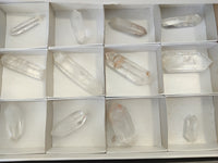 Polished Double Terminated Clear Quartz Crystals x 12 From Madagascar